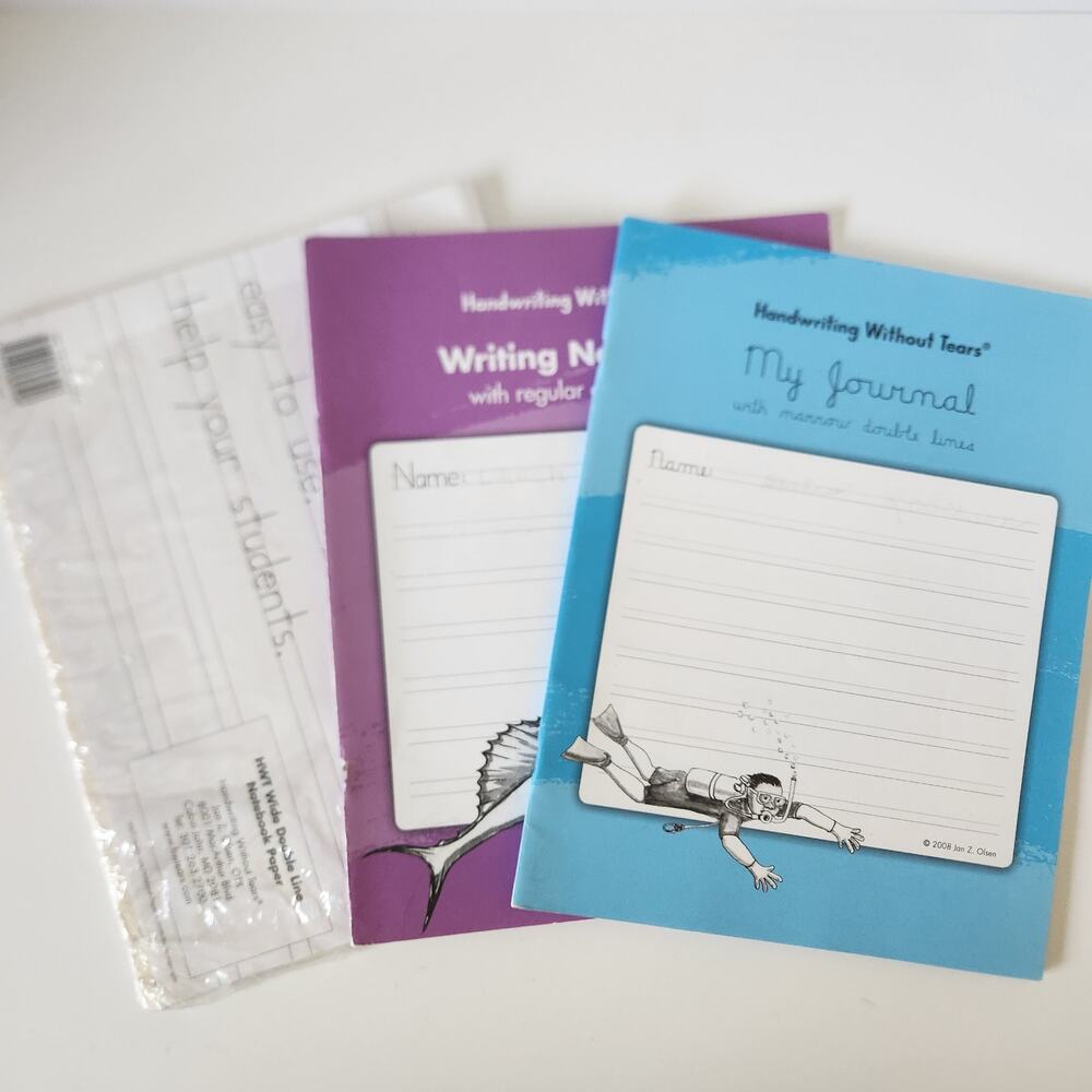 Handwriting Without Tears Wide Double Line Loose Notebook Paper + My Journal